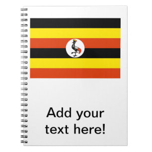 Uganda Flagga Anteckningsbok