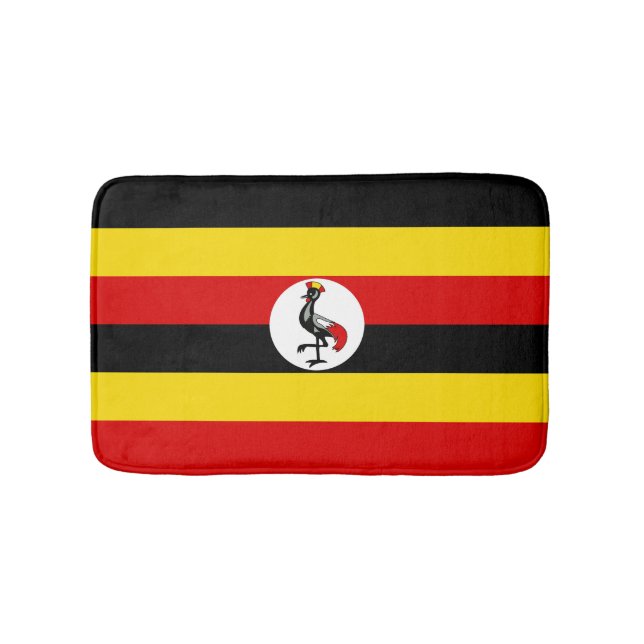 Uganda flagga badrumsmatta (Framsidan)