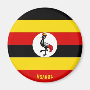 Uganda Flagga Charming Patriotic Magnet