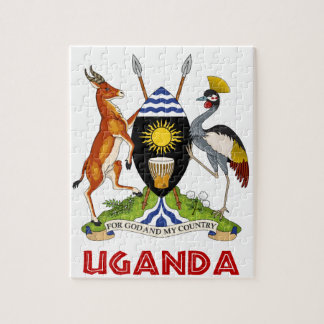 UGANDA - flagga/emblem/vapensköld/symbol Pussel