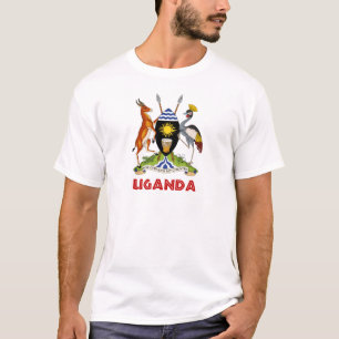 UGANDA - flagga/emblem/vapensköld/symbol Tee Shirt