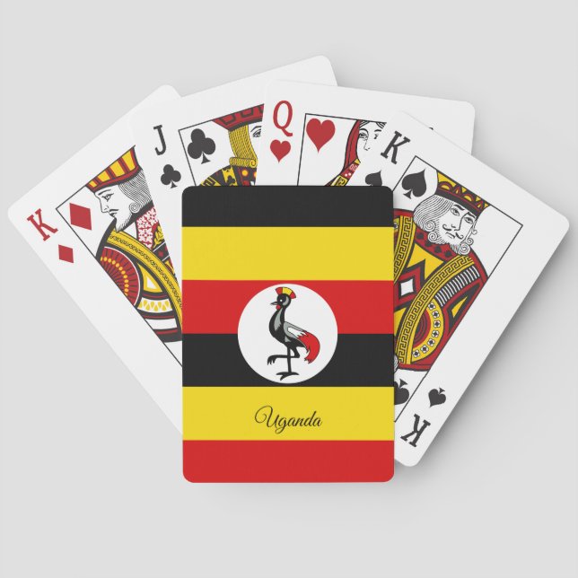 Uganda Flagga Games, Ugandas spelkort (Baksidan)