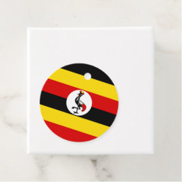 Uganda flagga gåvor etiketter