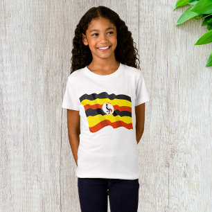 Uganda Flagga Girls T-Shirt