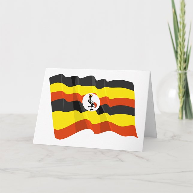Uganda Flagga Greeting Cards Kort (Skapare uppladdad)