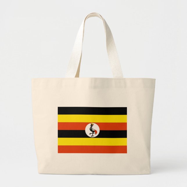 Uganda Flagga Jumbo Tygkasse (Framsidan)