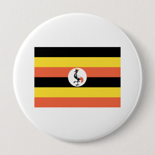 Uganda Flagga Knapp