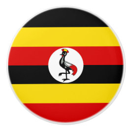 Uganda flagga knopp