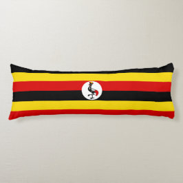 Uganda flagga kroppskudde