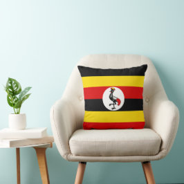 Uganda flagga kudde