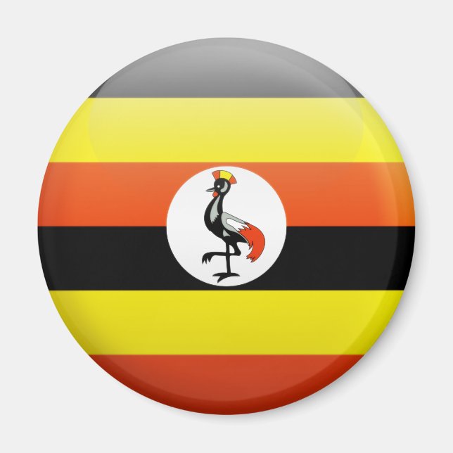 Uganda Flagga Magnet (Framsidan)