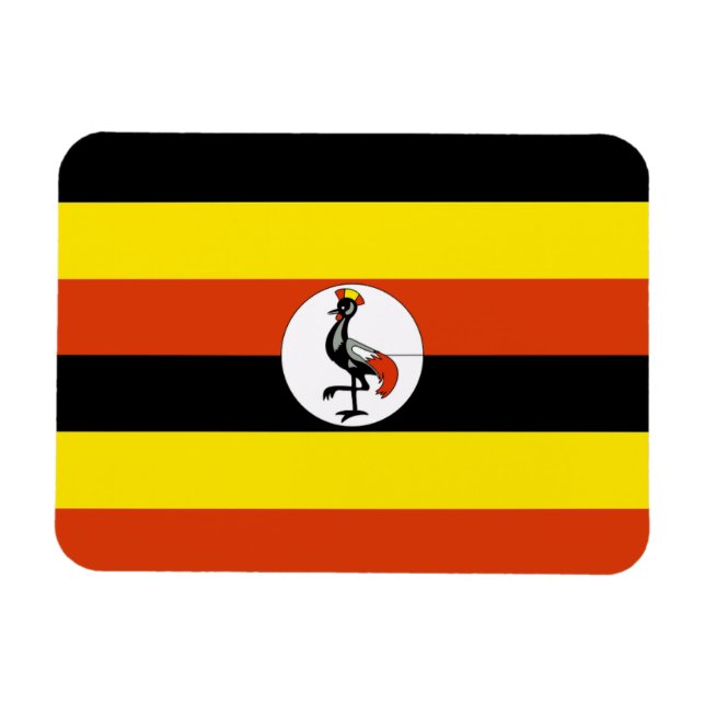 Uganda Flagga Magnet (Horisontell)