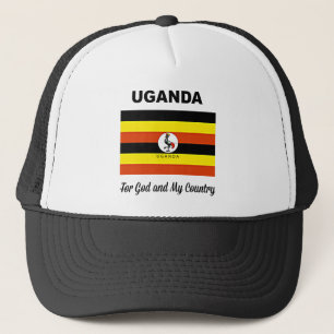 Uganda flagga, märkt keps