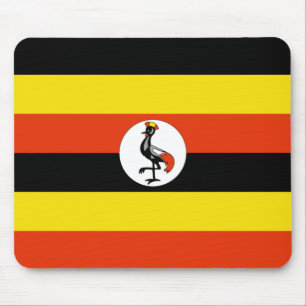 Uganda Flagga Mousepad Musmatta