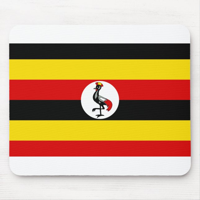 Uganda Flagga Musmatta (Framsidan)