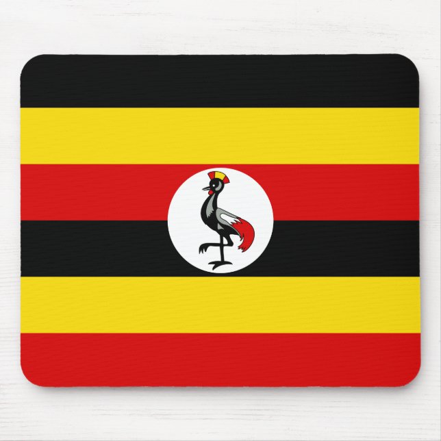 Uganda Flagga Musmatta (Framsidan)
