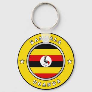 Uganda Flagga Nyckelring