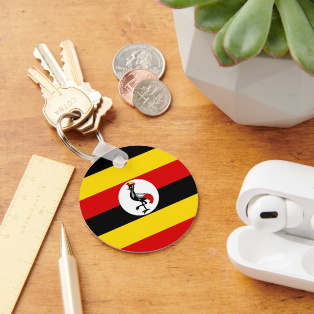 Uganda flagga nyckelring (Skrivbord)