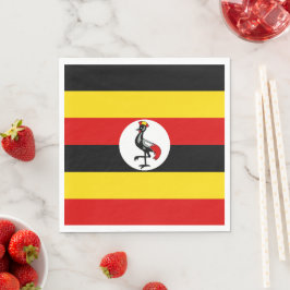 Uganda flagga pappersservett
