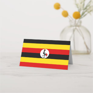 Uganda flagga placeringskort