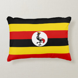 Uganda flagga prydnadskudde