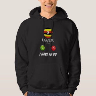 Uganda Flagga Souvenir Uganda Ropar Ropar Hoodie