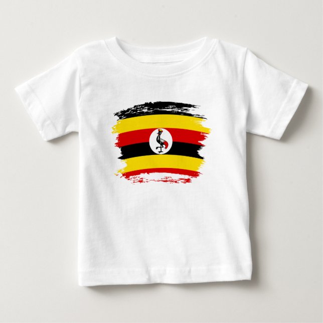 Uganda flagga t shirt (Framsida)
