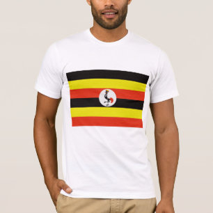 Uganda flagga t shirt