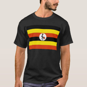 Uganda Flagga T Shirt