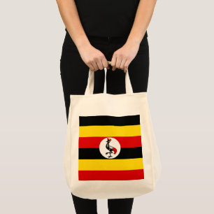 Uganda flagga tygkasse