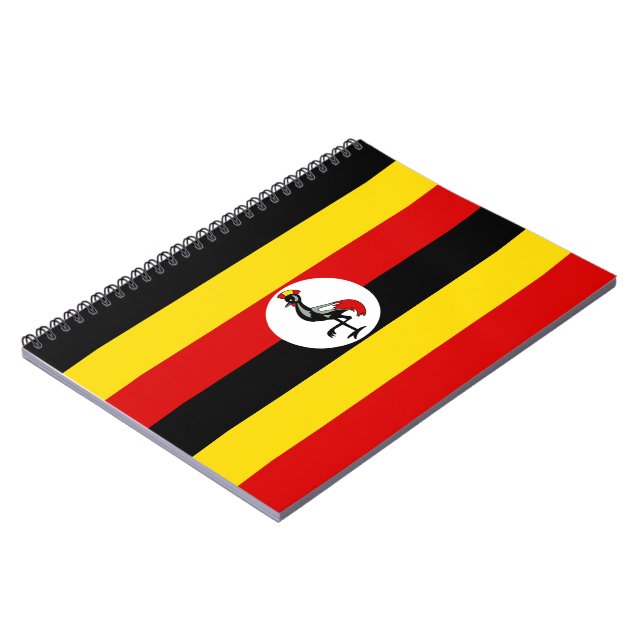 Uganda Flagga (Uganda) Anteckningsbok (Vänstra Sidan)