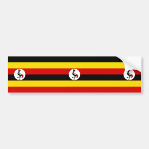 Uganda Flagga (Uganda) Bildekal