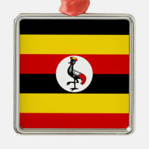 Uganda Flagga (Uganda) Julgransprydnad Metall