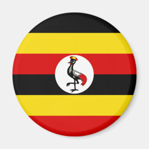 Uganda Flagga (Uganda) Magnet
