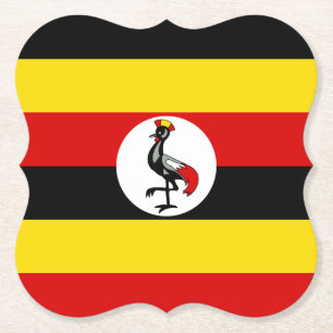 Uganda Flagga Underlägg Papper