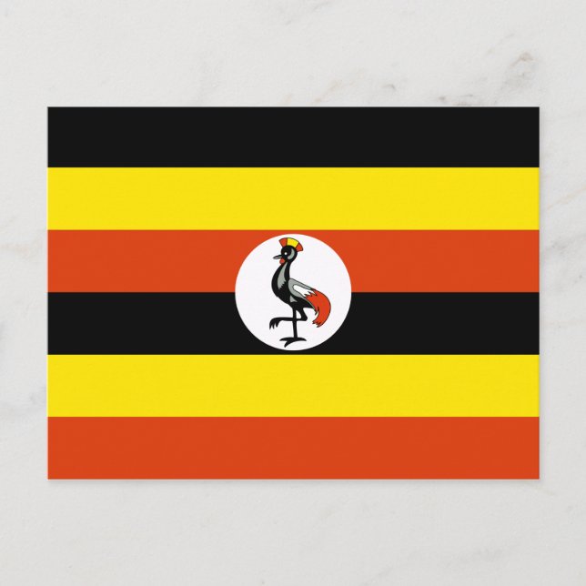 Uganda Flagga vykort (Framsida)