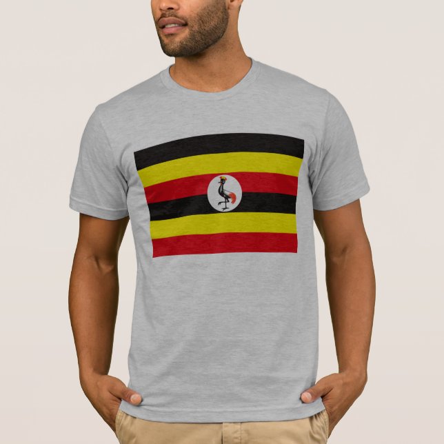 Uganda flaggaT-tröja T Shirt (Framsida)