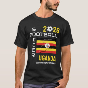 UGANDA Fotboll Anpassad 2026 VALFRI ÅR T Shirt