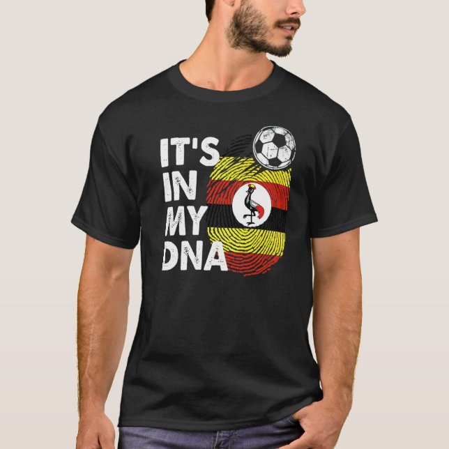 Uganda i mitt ugandiska Flagga Uganda T Shirt (Framsida)
