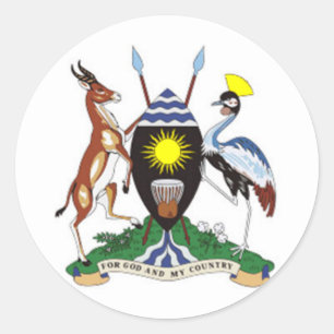 Uganda Jackar om Arm Runt Klistermärke