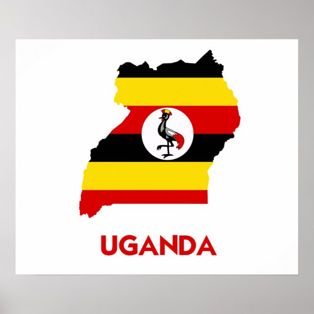 UGANDA KARTA POSTER (Framsidan)