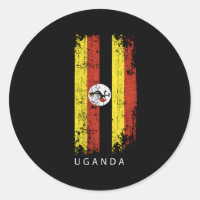 Uganda Land Flagga Uganda