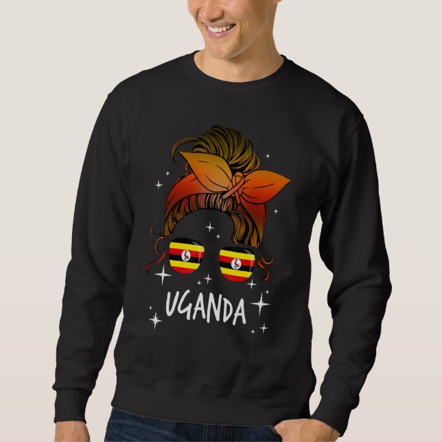 Uganda Lång Ärmad Tröja (Framsida)
