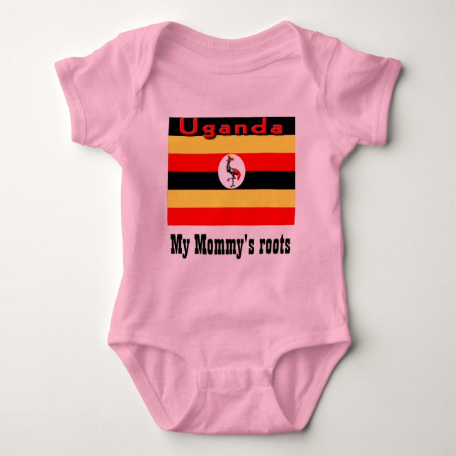 Uganda min mamma t shirt (Framsida)