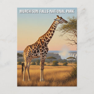 Uganda Murchison Falls nationalparksresa Vykort