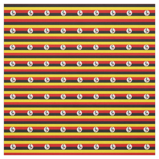 Uganda och Uganda Flagga mode, resor/idrott Tyg (Provkarta)