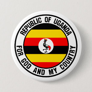 Uganda Round Emblem Knapp