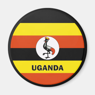 Uganda Roundel kvalitets- flagga Magnet