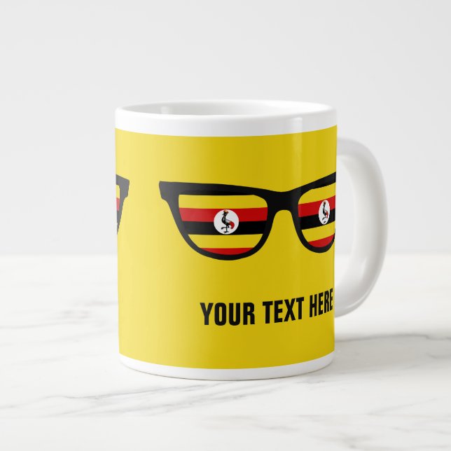 Uganda Shades anpassningsbar mugg Jumbo Mugg (Framsida höger)