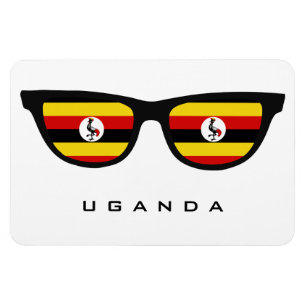 Uganda Shades anpassningsbar text & färg magnet